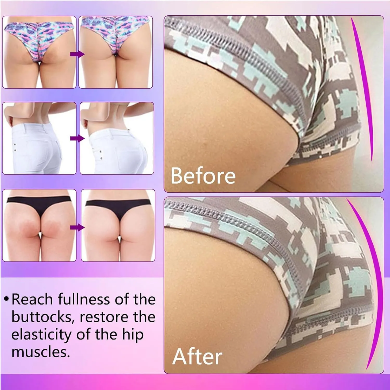Hip Up Firming Essential Oil, 2025 New Hiplift Buttocks Essential Oil, Butt Firming Enhancement for Women, Natural Herbal Hip Lift Up Massage Cellulite Removal & Lifting Fast (4)