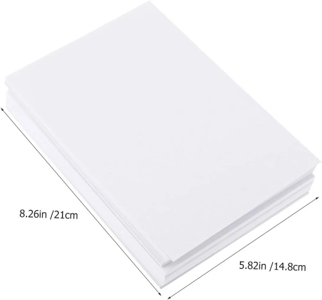 Homoyoyo 100pcs Watercolor Paper Pad Durable Sketching and Drawing Paper for Artists School Supplies for Graffiti and Crafting Smooth Surface for Easy Painting