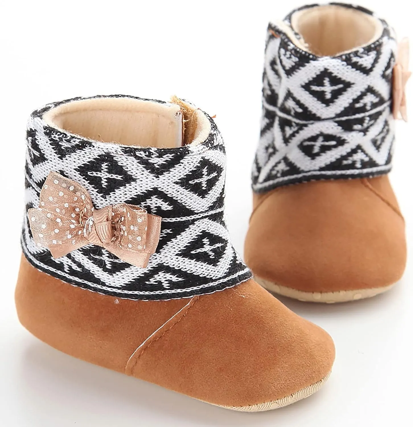 Hot High Tops Christmas Snowflake Print Shoe Baby Girls Boys Soft Booties Warm Snow Boots Infant Toddler Warming Shoes Baby Girl Sneakers 24 Months