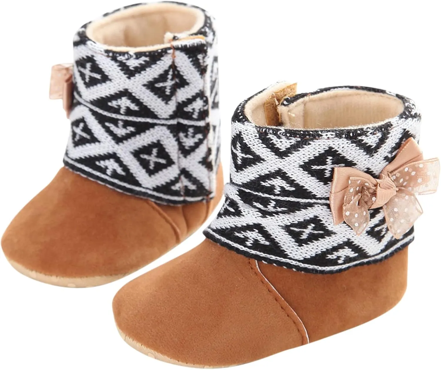 Hot High Tops Christmas Snowflake Print Shoe Baby Girls Boys Soft Booties Warm Snow Boots Infant Toddler Warming Shoes Baby Girl Sneakers 24 Months