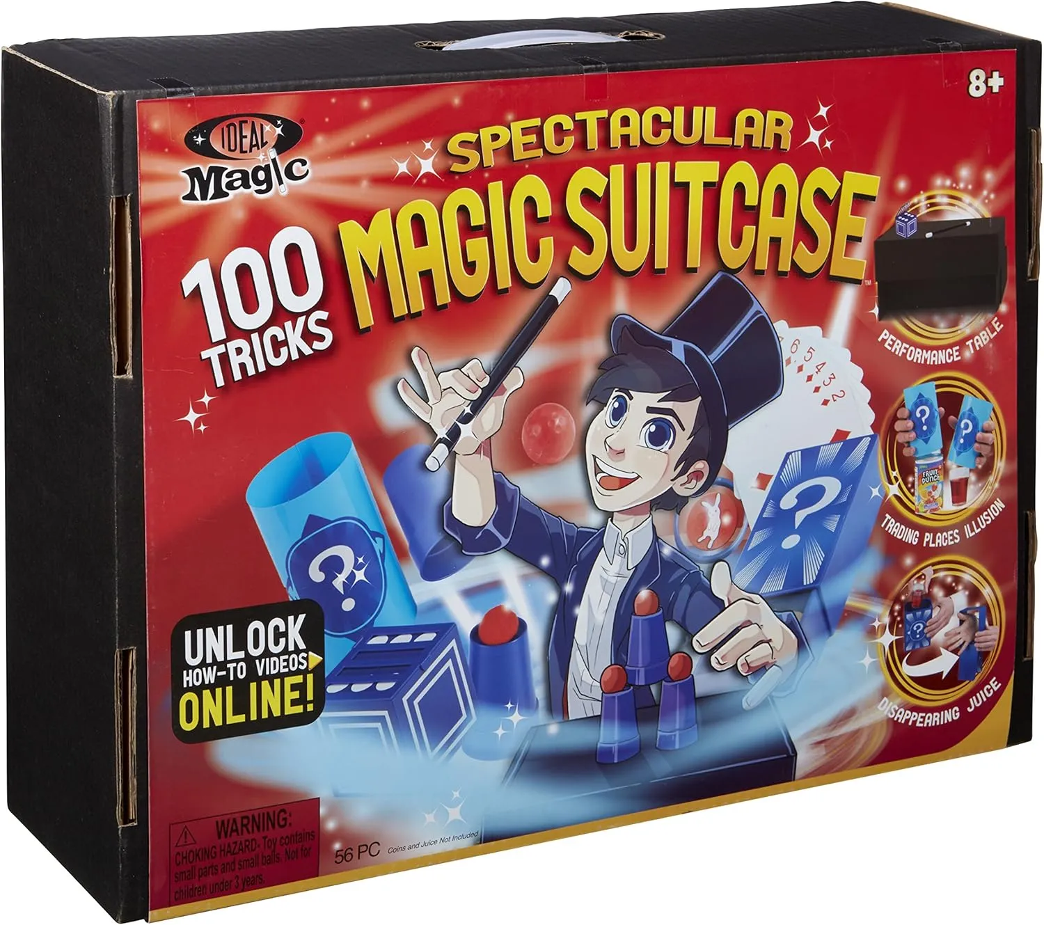 Ideal Magic Spectacular Magic Suitcase With 100 Tricks for Kids