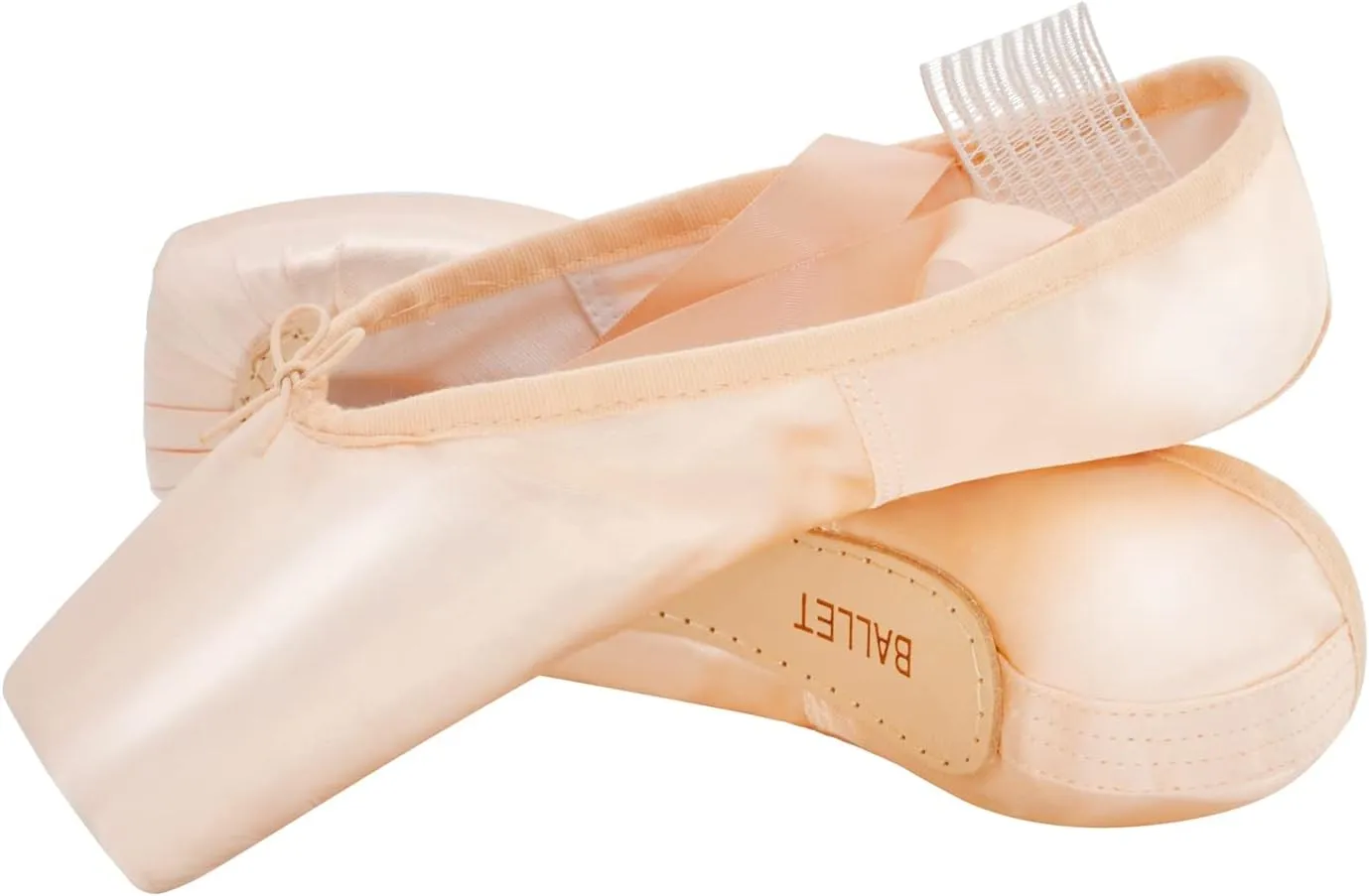 IJONDA Adult Ballet Pointe Shoes for Girls and Women with Toe Pads and Mesh Bag