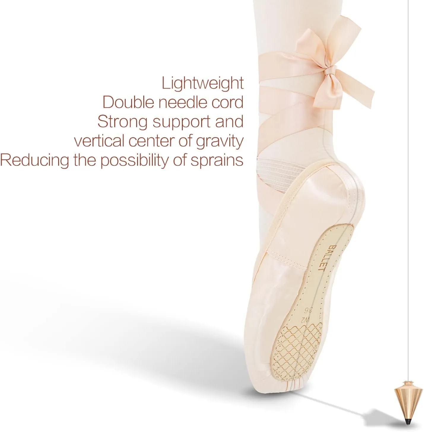 IJONDA Adult Ballet Pointe Shoes for Girls and Women with Toe Pads and Mesh Bag