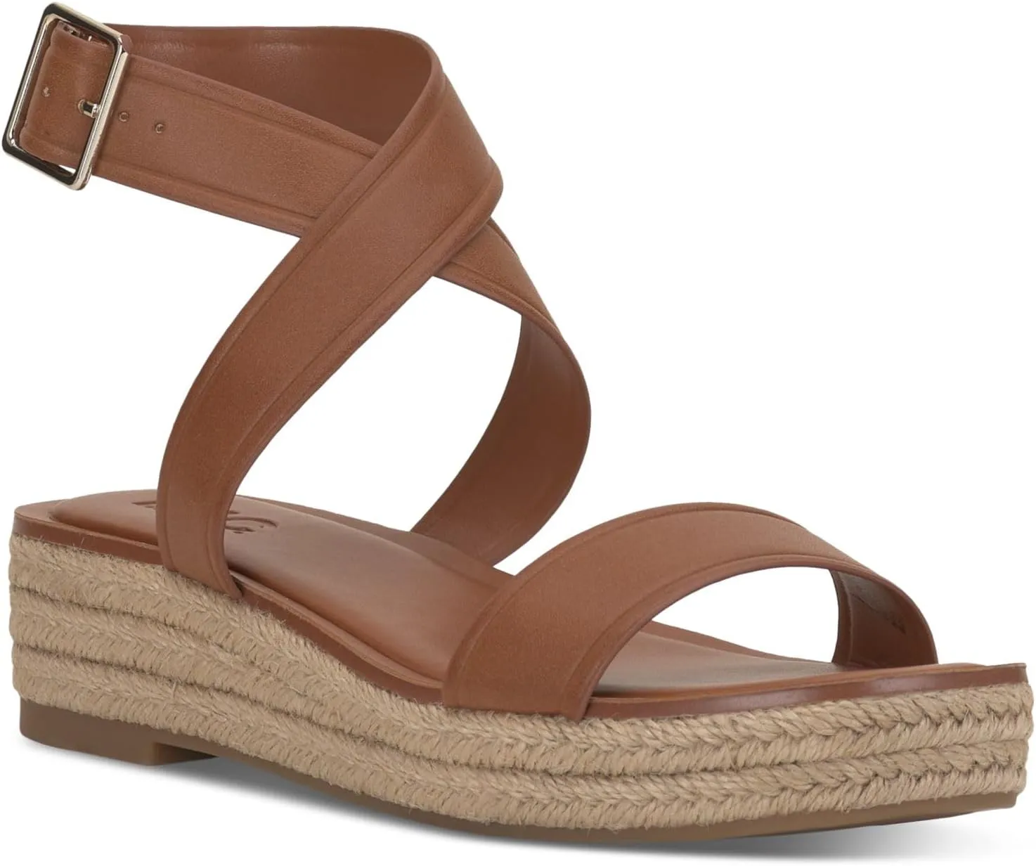INC Womens Havilah Espadrille Criss-Cross Platform Sandals Brown 11 Medium (B,M)