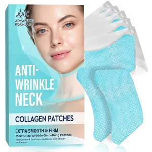 ITECFREELY Neck Wrinkle Patches, 5 PCS Smooth & Firm Fine Lines Wrinkle Patches, Moisturizing and Nourishing Collagen Facial Silicone Wrinkle Patches