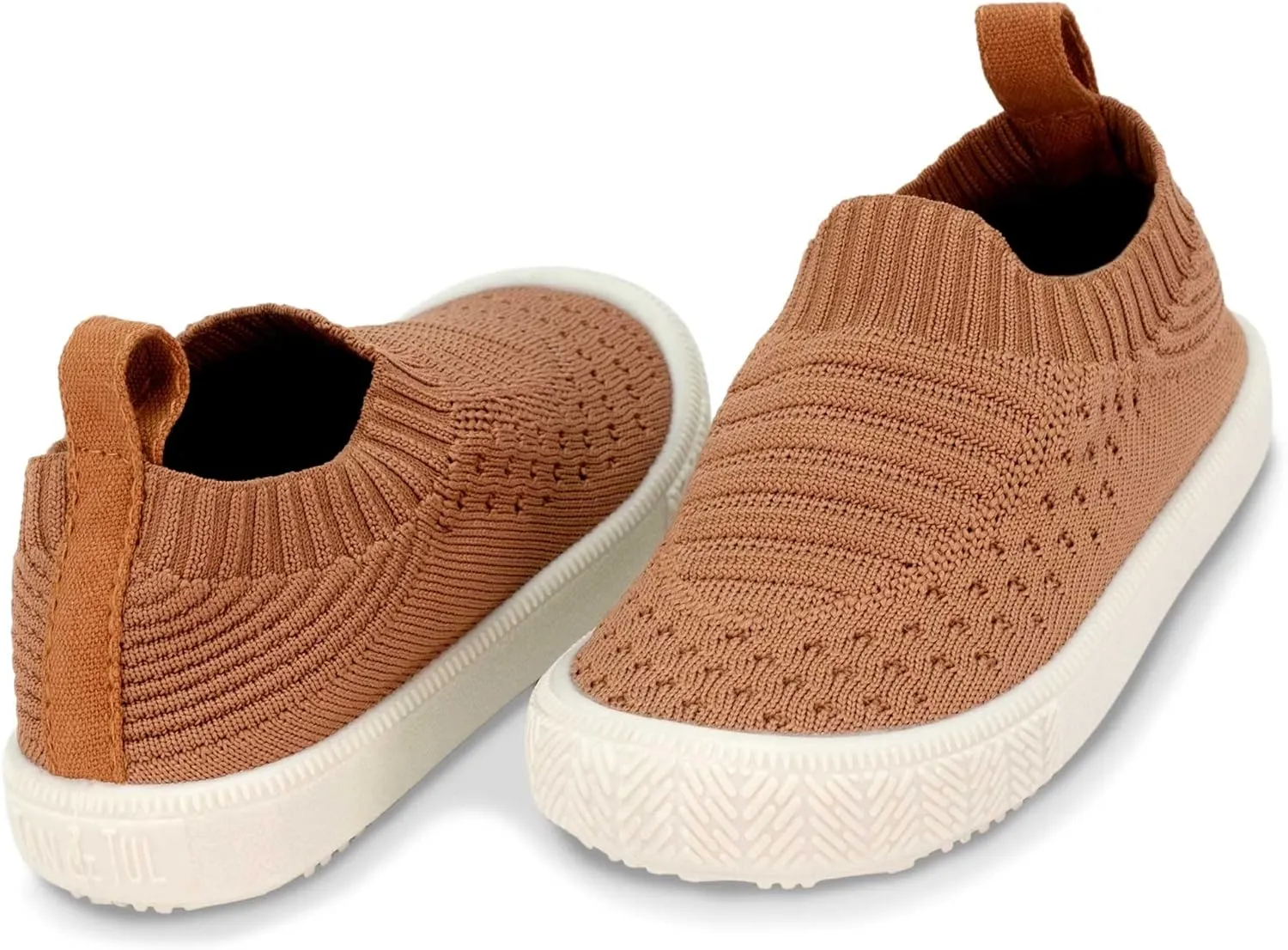 JAN & JUL Slip-on Kids Knit Shoes, Breathable Machine Washable Sneakers