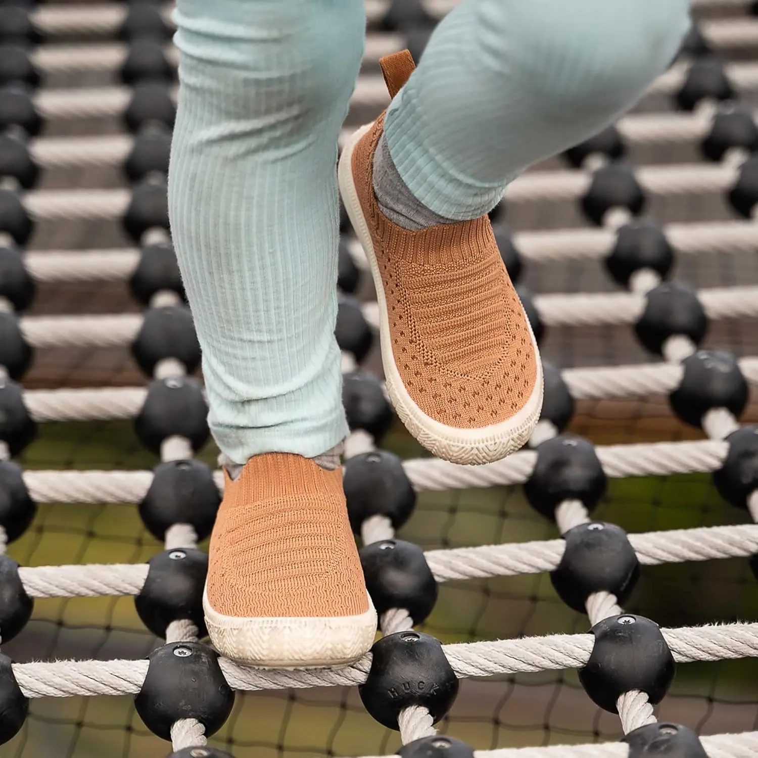JAN & JUL Slip-on Kids Knit Shoes, Breathable Machine Washable Sneakers