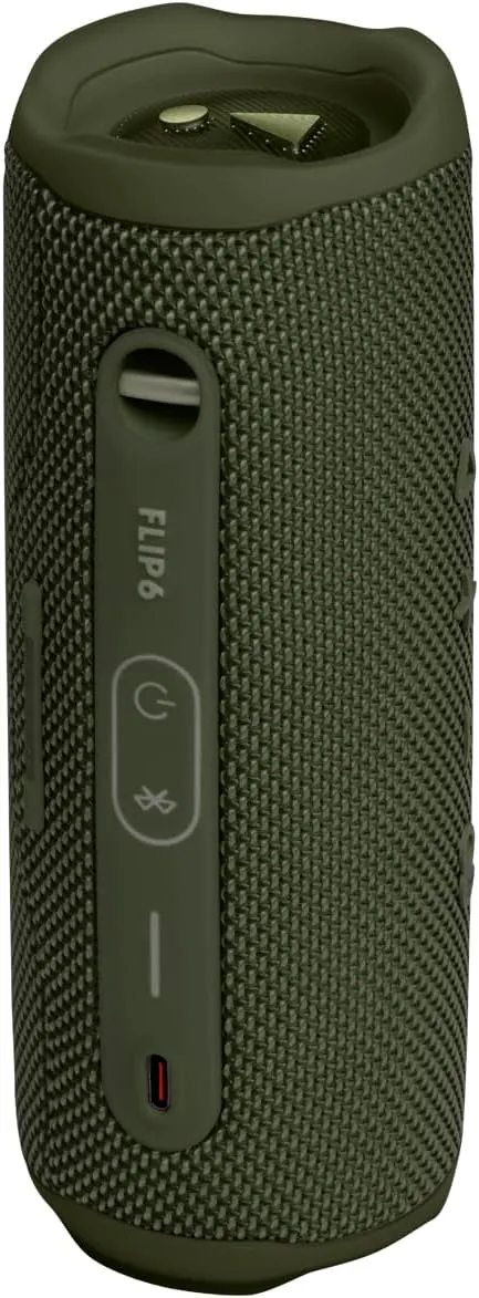 JBL Flip 6 - Portable Bluetooth Speaker, powerful sound and deep bass, IPX7 waterproof, 12 hours of playtime, JBL PartyBoost for multiple speaker pairing for home, outdoor and travel (Green)