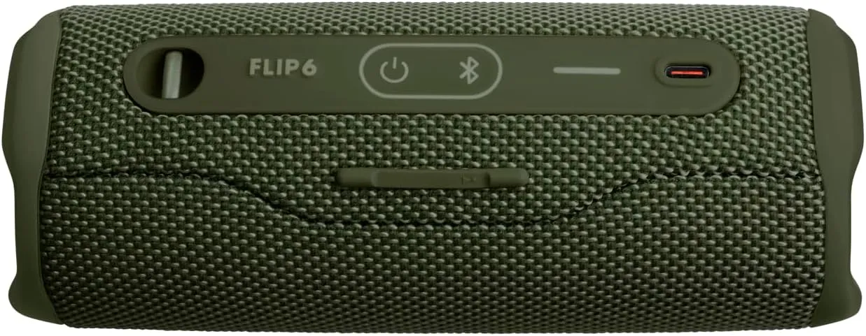 JBL Flip 6 - Portable Bluetooth Speaker, powerful sound and deep bass, IPX7 waterproof, 12 hours of playtime, JBL PartyBoost for multiple speaker pairing for home, outdoor and travel (Green)