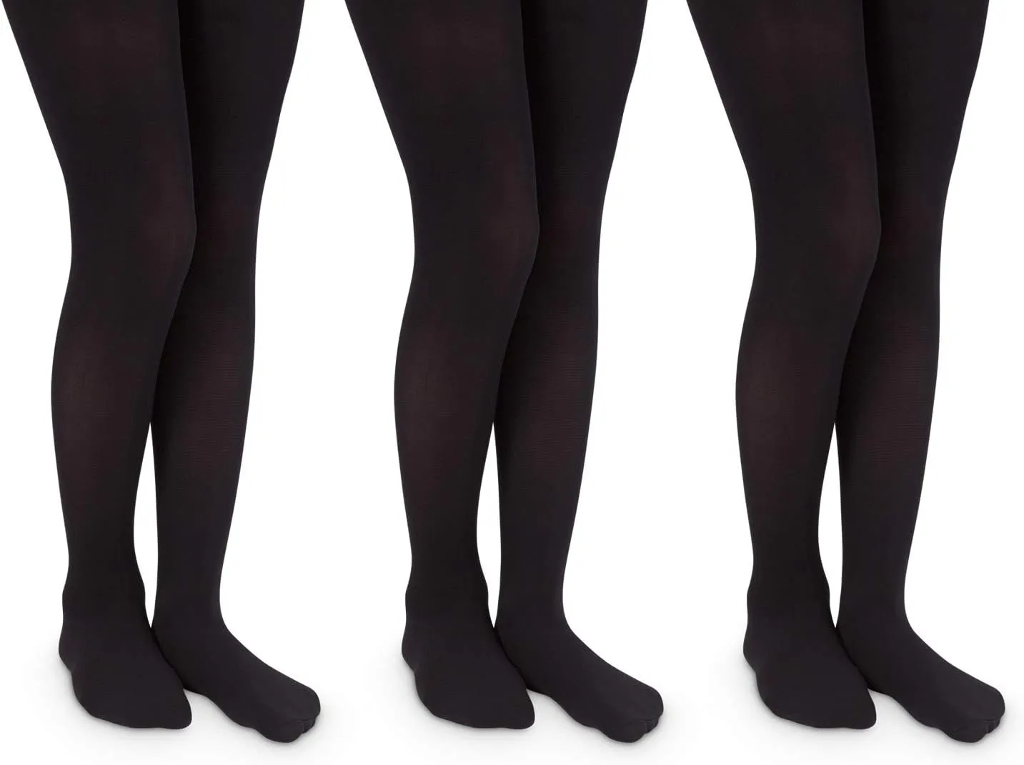 Jefferies Socks Girls School Uniform Nylon Tights 3 Pack
