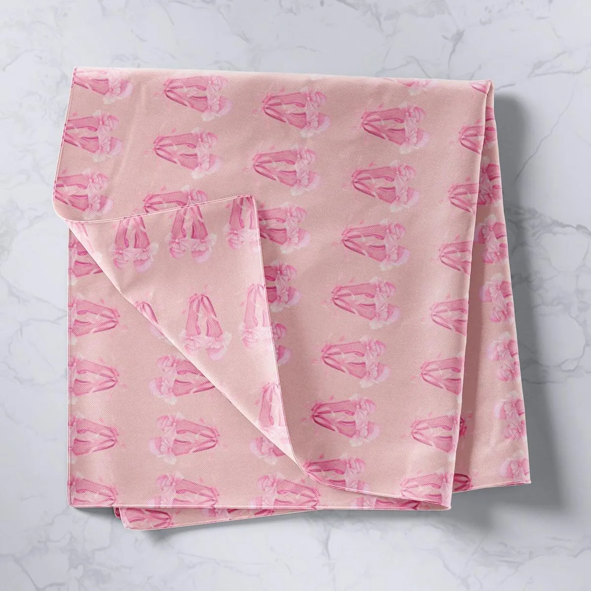 jejeloiu Pink Ballet Tapestry Medium 59"x59" Girls Ballerina Wall Hanging Blanket for Kids Boys Teens Dance Shoes Wall Art Princess Decor Lightweight