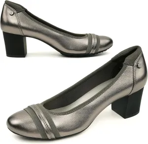 JENN ARDOR Womens Dress Pumps Ballet Chunky Heels for Women Round Toe Mid Square Block Heels Soft Slip On Pumps Shoes for Office Lady Dancer Wedding Shoes Youth 2inch