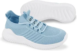 JIAFO Women's Walking Shoes, Slip on Tennis Shoes Women, Non Slip Shoes Sneakers, Casual Athletic Running Lightweight Breathable Mesh Knit