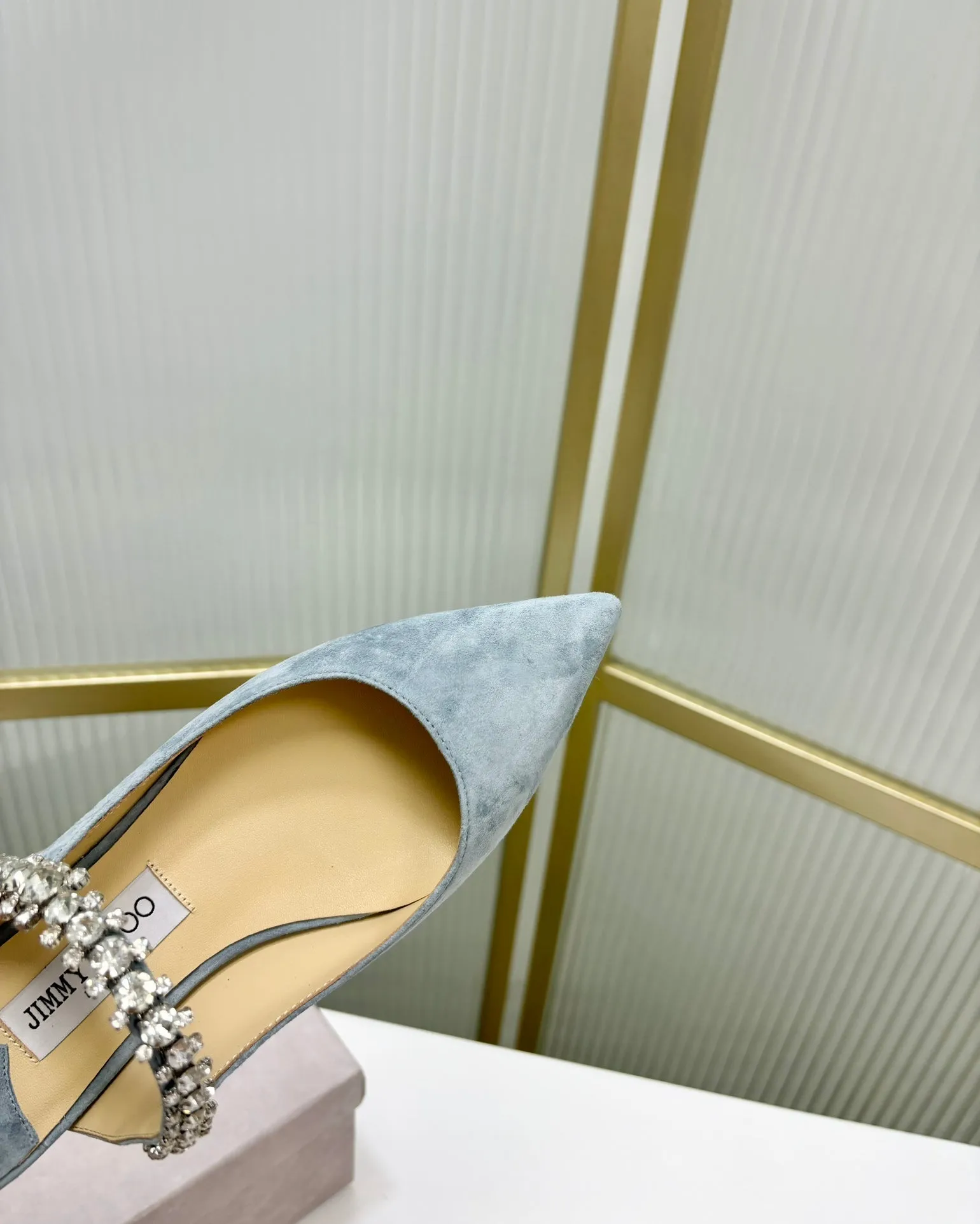 Jimmy Bing In Could Blue Suede Mules 587756