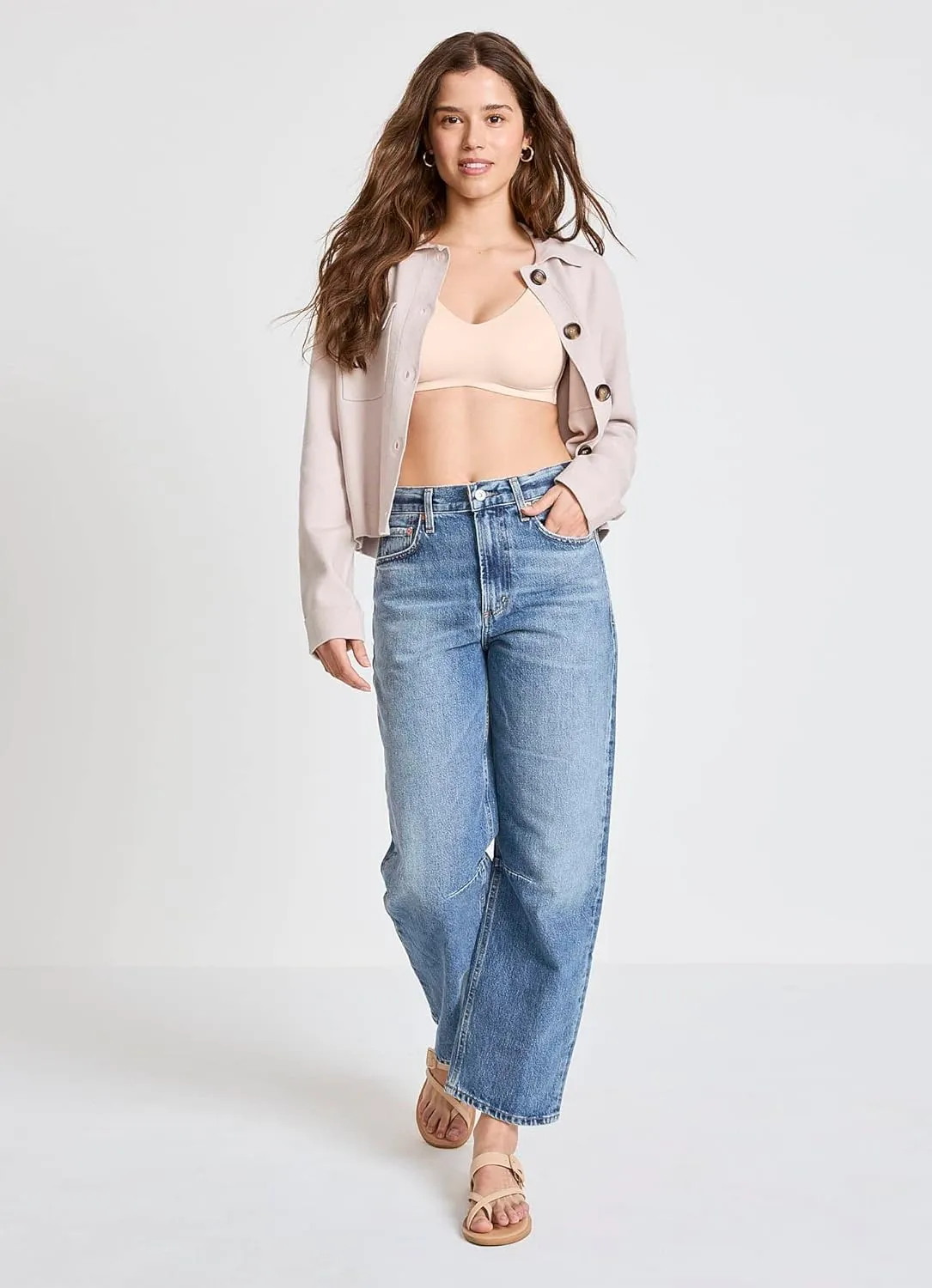 Jockey Women's Bra Smooth & Sleek Microfiber Full Coverage Wirefree Unlined T-Shirt Bra