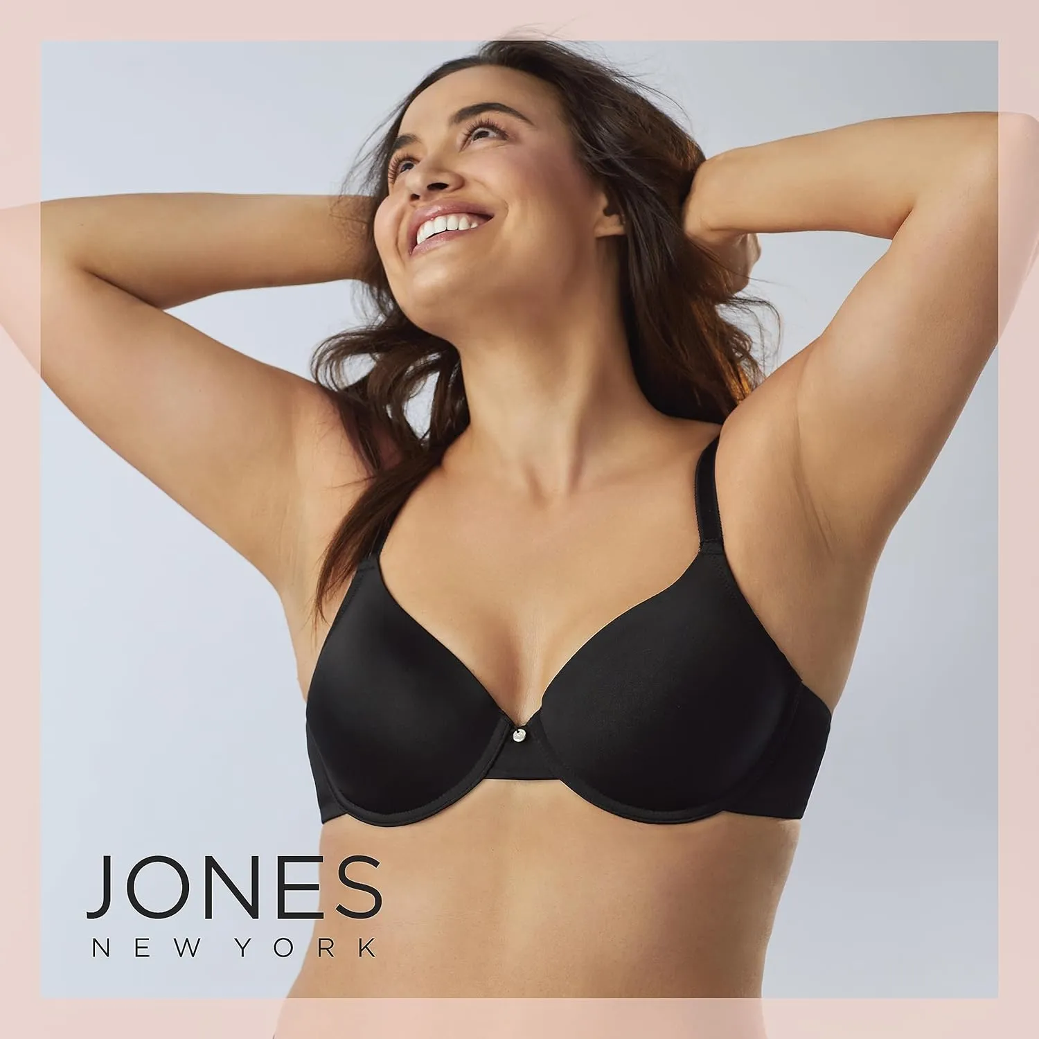 Jones New York Women's Everyday Wireless and Underwire T-Shirt Bra with Adjustable Straps 2-Pack Multipack