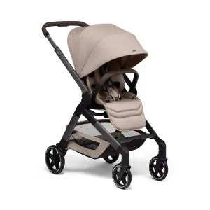 Joolz Hub² Compact Stroller – Ergonomic Toddler Seat (Below 20lbs), One-Hand Fold, Reversible Seat, XL Basket & Adjustable Handlebar – Smooth Ride for City Travel - Sandy Taupe
