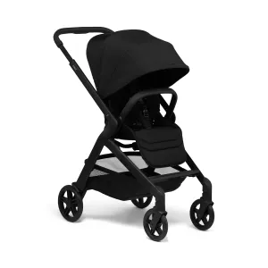 Joolz Hub² Compact Stroller – Ergonomic Toddler Seat (Below 20lbs), One-Hand Fold, Reversible Seat, XL Basket & Adjustable Handlebar – Smooth Ride for City Travel - Space Black