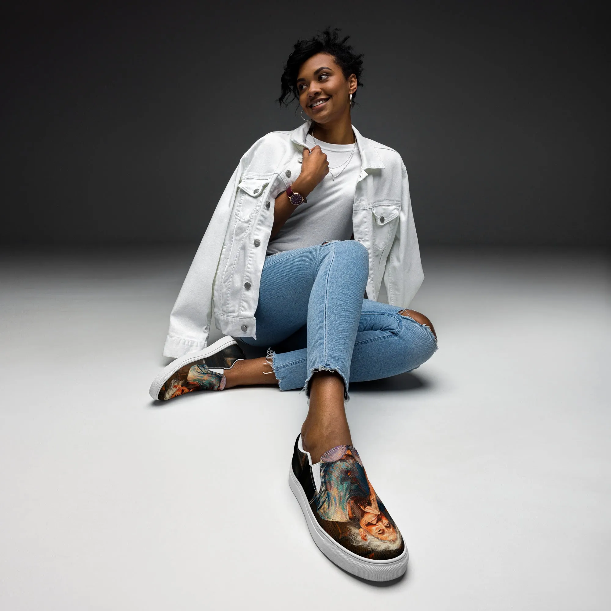 Joyful Struggle Women’s slip-on canvas shoes
