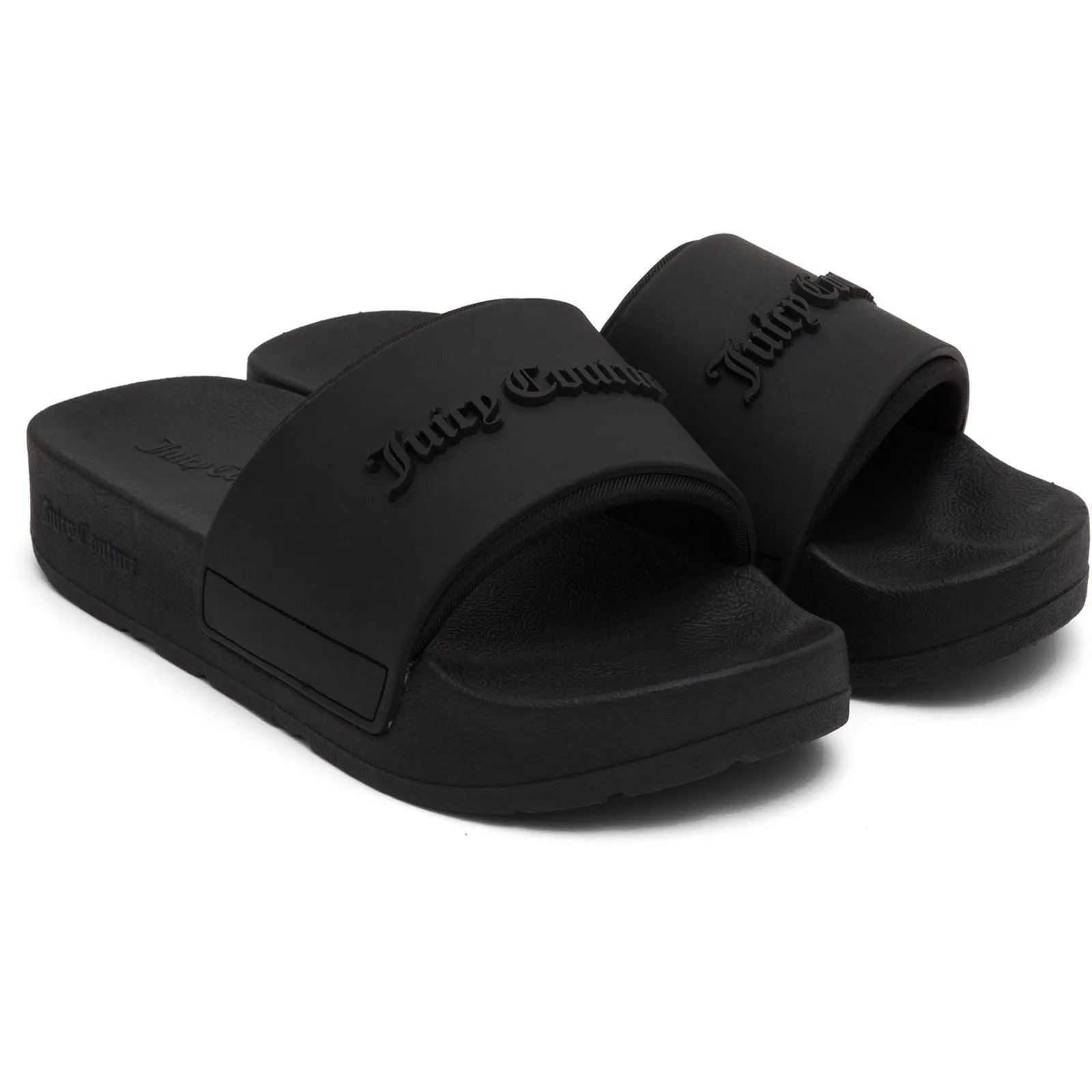 Juicy Couture BREANNA Rubber Women's Black Slides