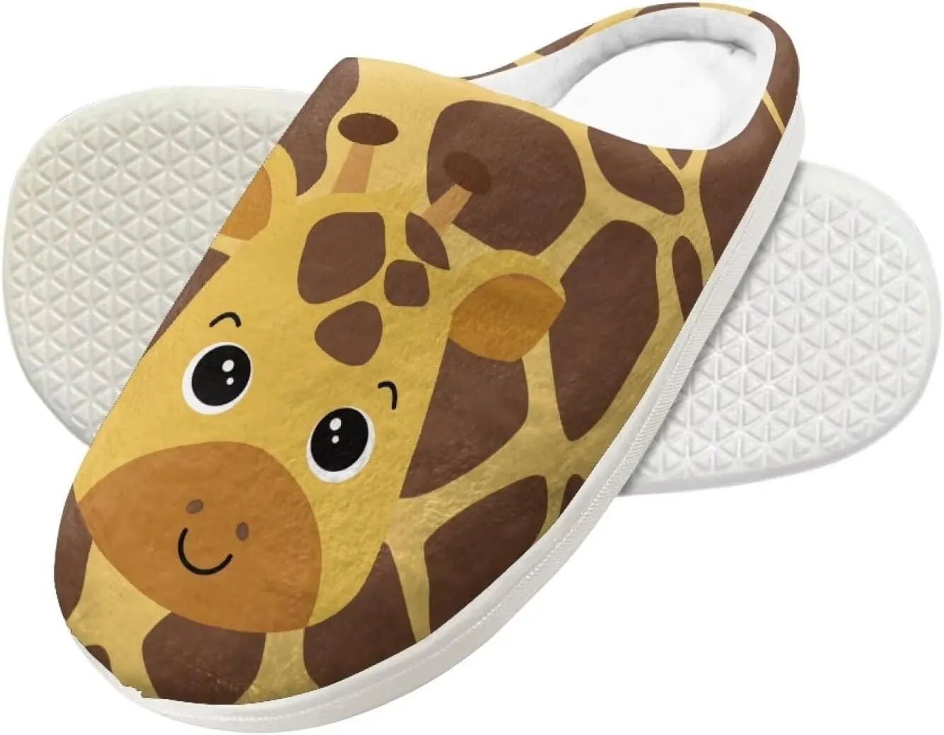 Kids Animal Cotton Slippers Slip-On Plush Slippers Non-Slip Comfortable Soft Plush Outdoor Bedroom Slipper for Kids