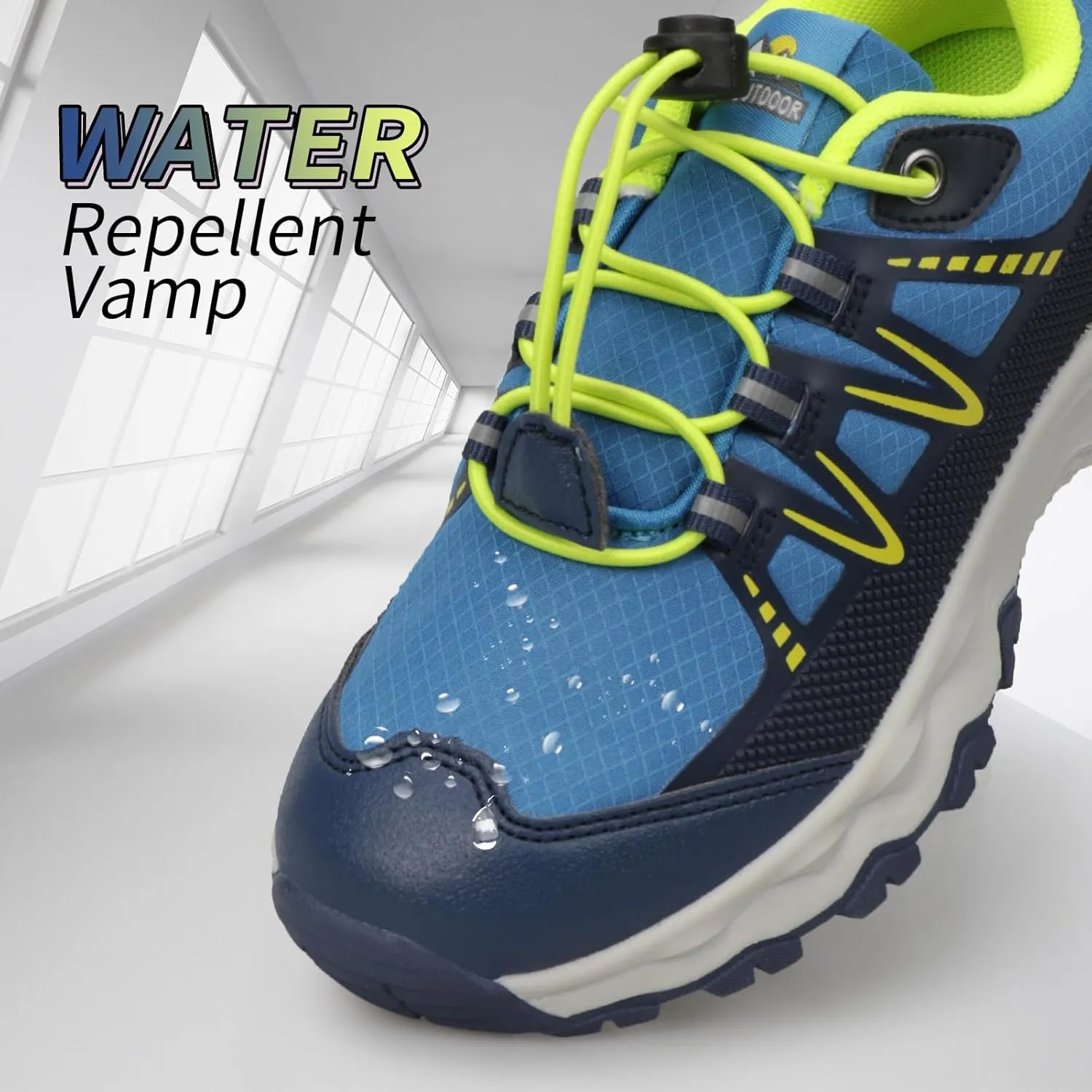 Kids Boys Running Shoes Waterproof Non-Slip Breathable Low-Top Outdoor Hiking Walking Sneakers (Little/Big Kids)