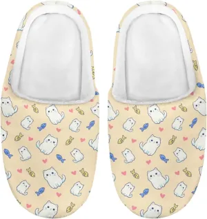Kids Fuzzy Warm House Slippers for Girls Non Slip Rubber Sole Home Slippers for Toddlers Size 9-15