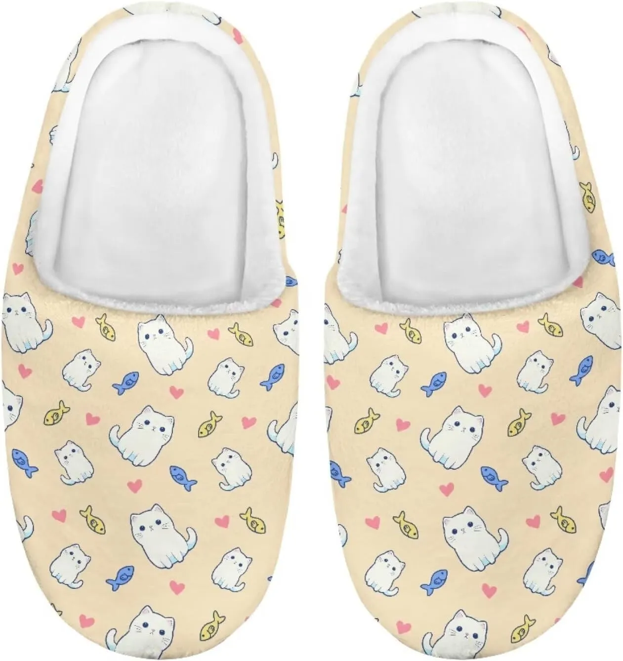 Kids Fuzzy Warm House Slippers for Girls Non Slip Rubber Sole Home Slippers for Toddlers Size 9-15