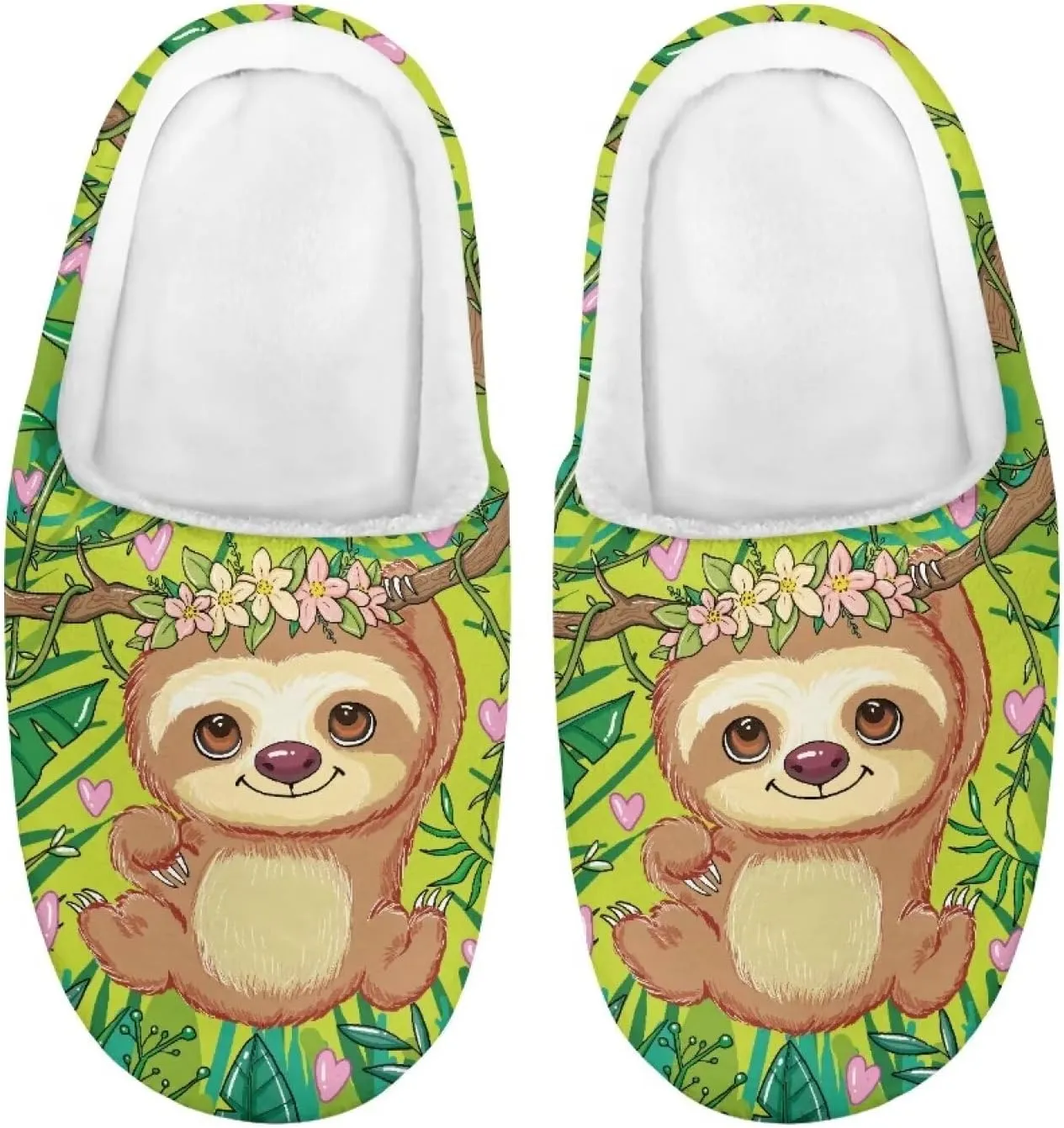 Kids Slip-On House Slipper Fuzzy Soft Non-Slip Outdoor Slippers Warm Comfortable Fluffy Slippers for Toddler US 9-15
