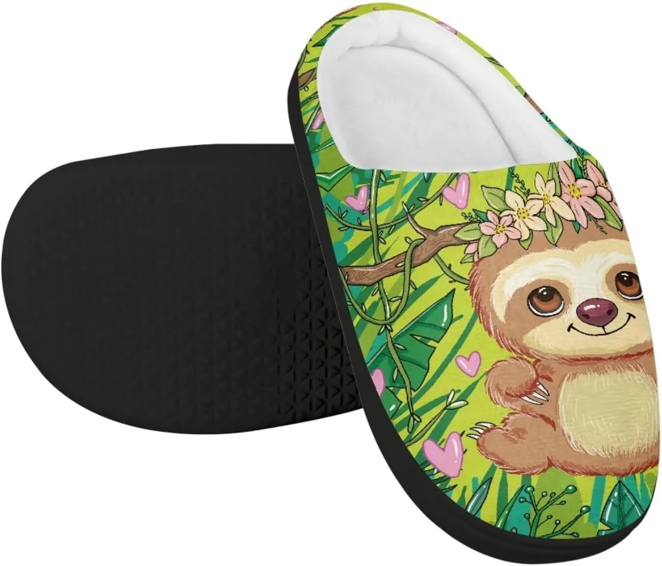 Kids Slip-On House Slipper Fuzzy Soft Non-Slip Outdoor Slippers Warm Comfortable Fluffy Slippers for Toddler US 9-15