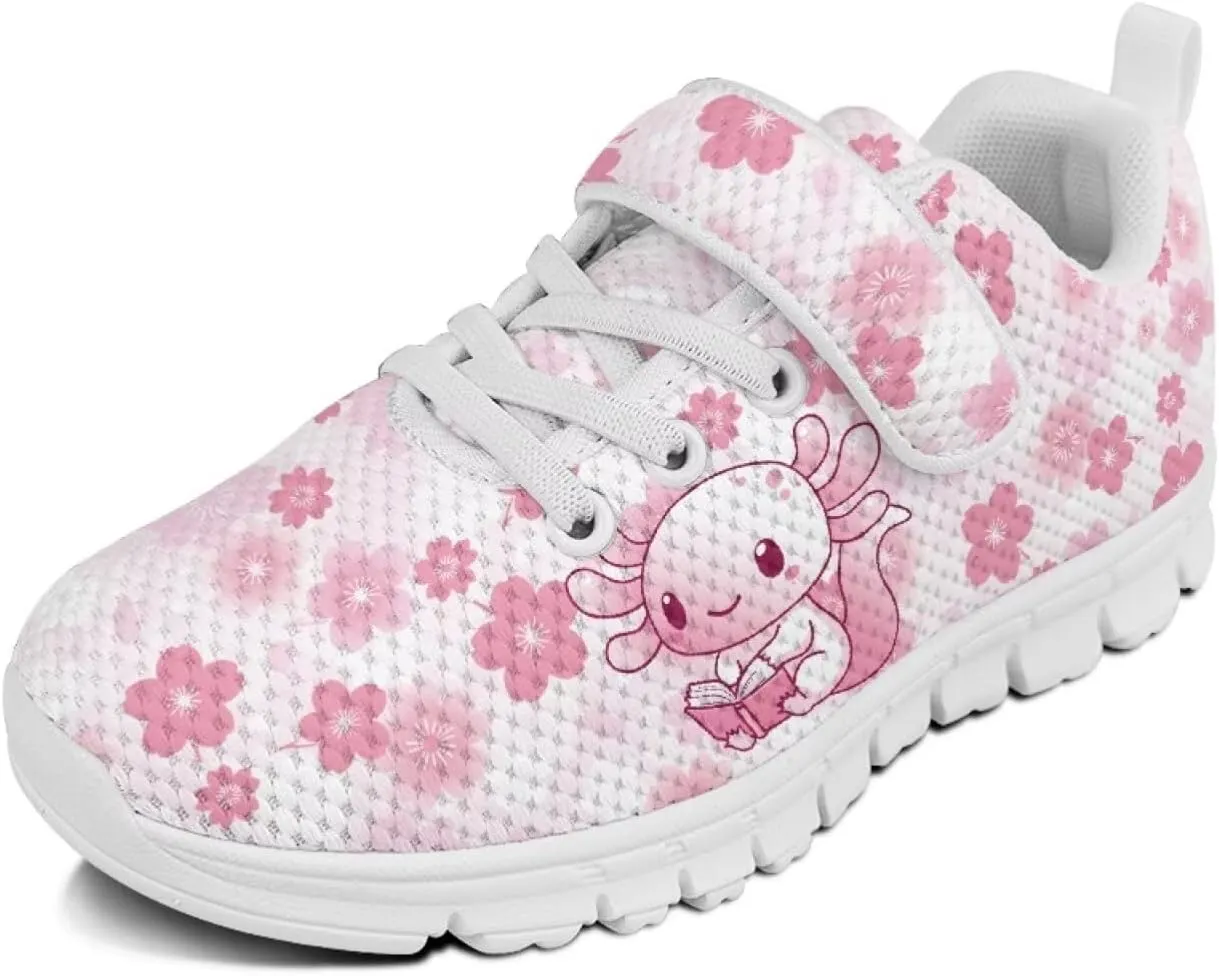 Kids Slip On Sneakers for Girls Soft Lightweight Athletic Tennis Shoes