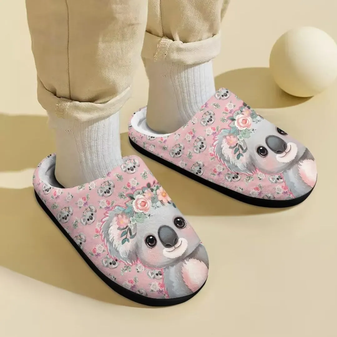 Kids Slippers Girls House Shoes Home Bedroom Fluffy Slippers Winter Soft Plush Slip On Shoe Indoor Warm