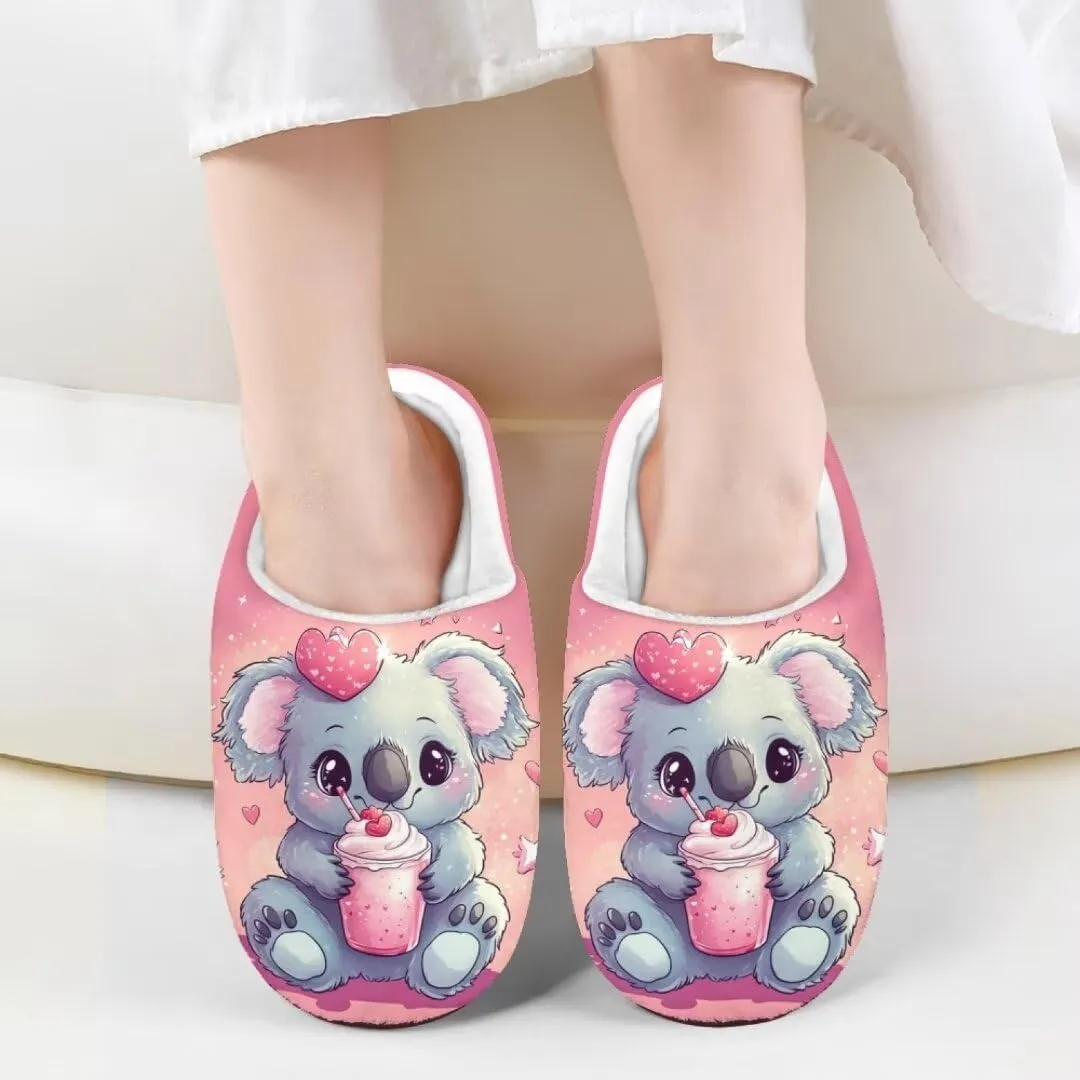 Kids Slippers Girls House Shoes Home Bedroom Fluffy Slippers Winter Soft Plush Slip On Shoe Indoor Warm