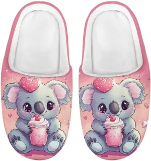 Kids Slippers Girls House Shoes Home Bedroom Fluffy Slippers Winter Soft Plush Slip On Shoe Indoor Warm
