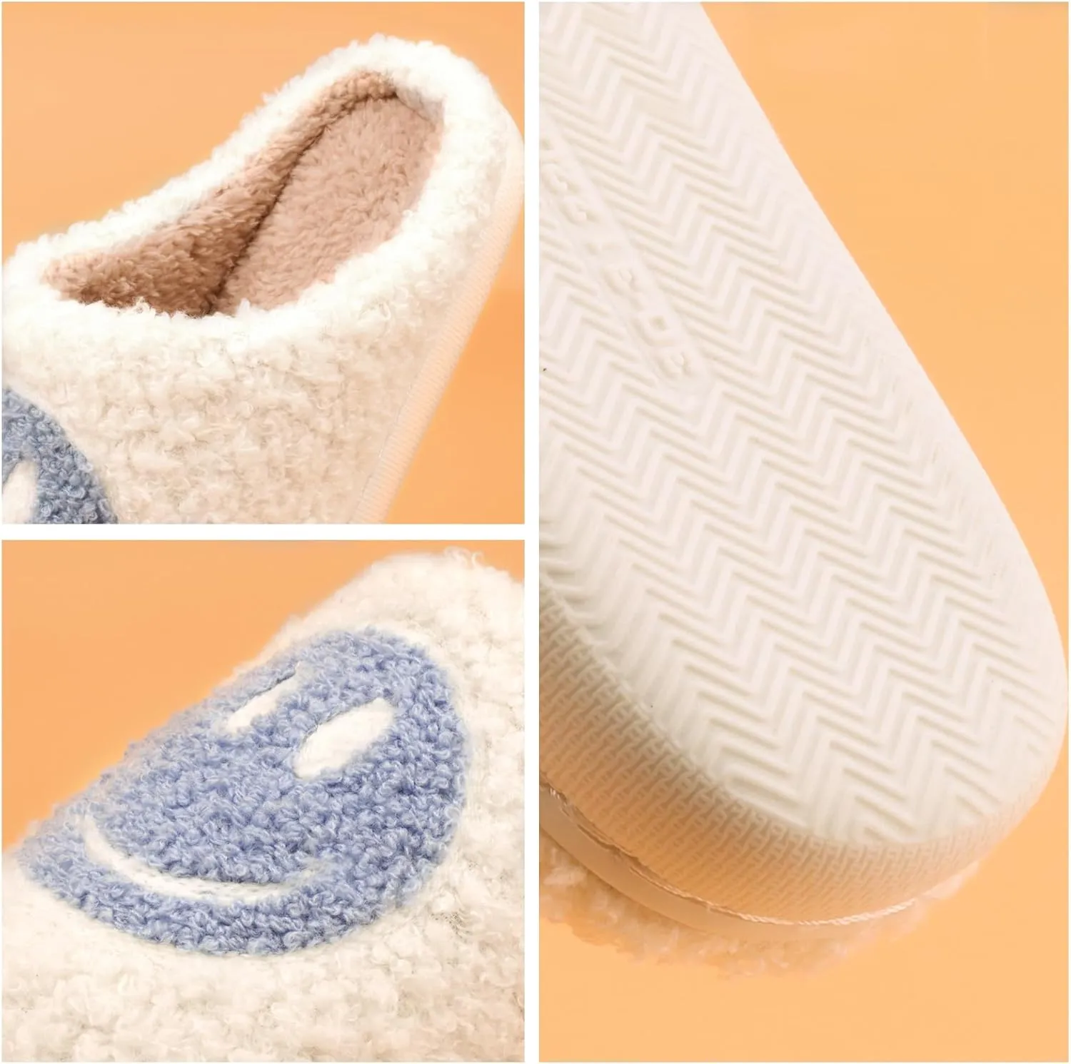 Kids Slippers丨Boys Girls Soft Plush Comfy Warm House Slippers丨Winter Indoor Outdoor Non-slip Fuzzy Flat Slides丨Slip-on Shoes