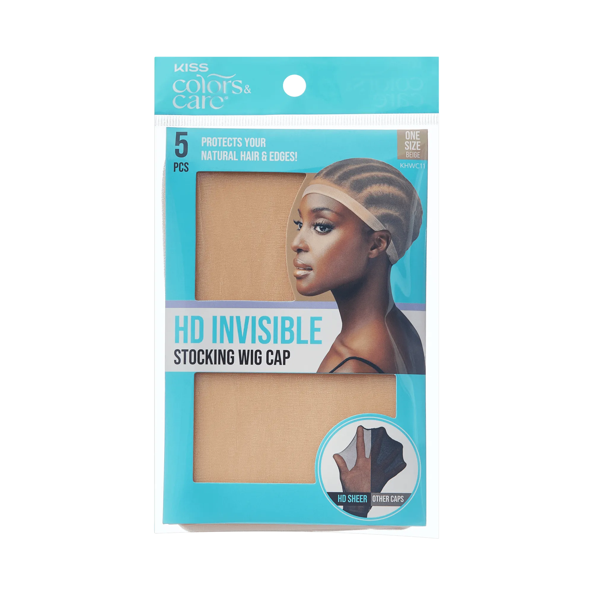KISS Colors & Care HD Invisible Stocking Wig Cap - Beige