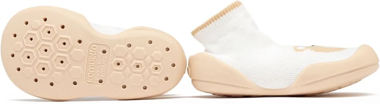 Komuello Animal Toddler Shoes, Breathable, Washable, Non-Slip, Secure Fit, Cotton Socks with Air Pocket Cushion for Indoor and Outdoor Use, Unisex Toddler Shoes for Boys and Girls
