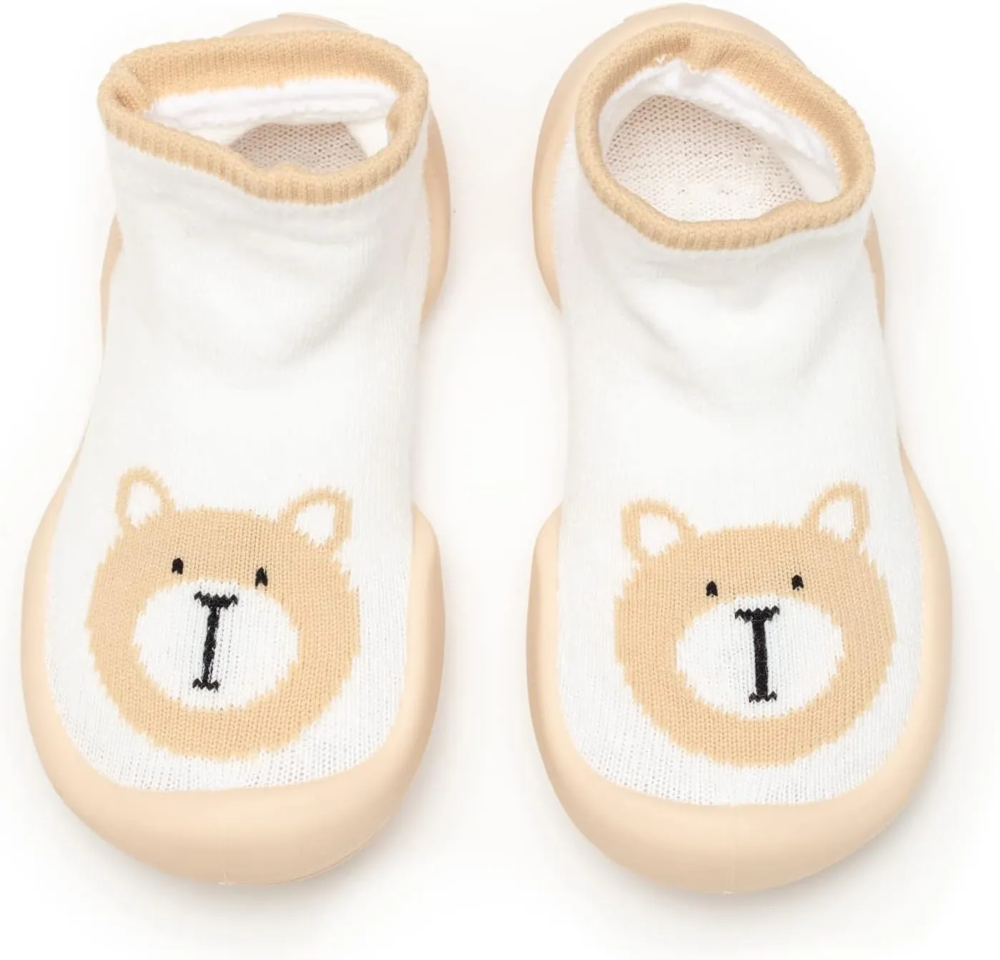 Komuello Animal Toddler Shoes, Breathable, Washable, Non-Slip, Secure Fit, Cotton Socks with Air Pocket Cushion for Indoor and Outdoor Use, Unisex Toddler Shoes for Boys and Girls