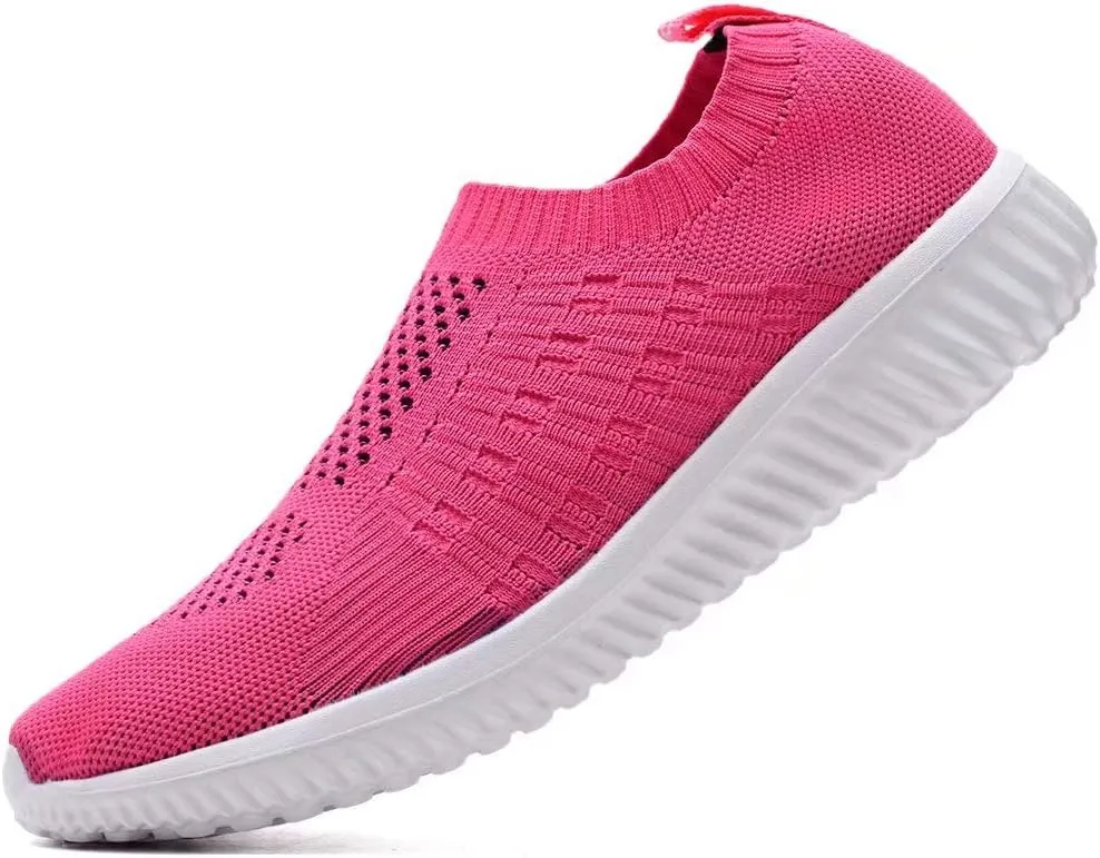 konhill Women's Lightweight Walking Shoes Breathable Slip On Tennis Sneakers Casual Mesh Workout Athletic