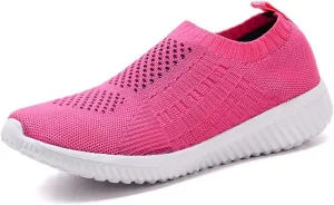 konhill Women's Lightweight Walking Shoes Breathable Slip On Tennis Sneakers Casual Mesh Workout Athletic