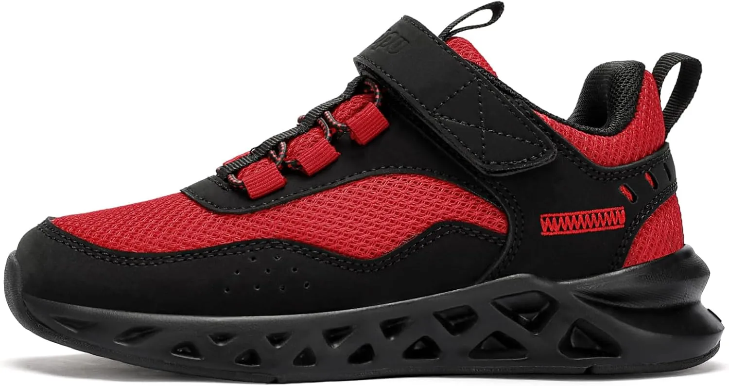 koppu Boys Tennis Shoes Girls Kids Slip on Sneakers Lightweight Breathable Strap Athletic Running Shoes for Toddler/Little Kid/Big Kid