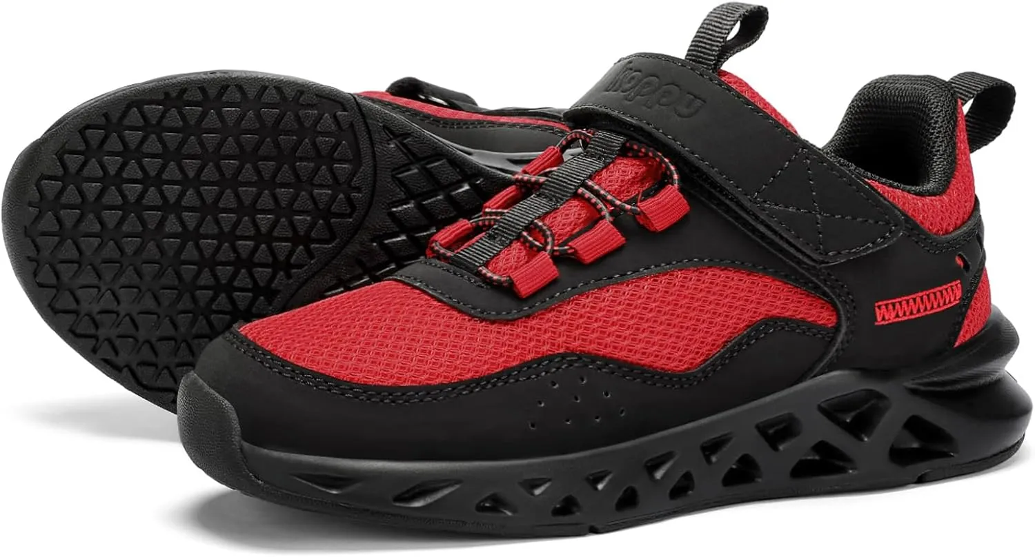 koppu Boys Tennis Shoes Girls Kids Slip on Sneakers Lightweight Breathable Strap Athletic Running Shoes for Toddler/Little Kid/Big Kid