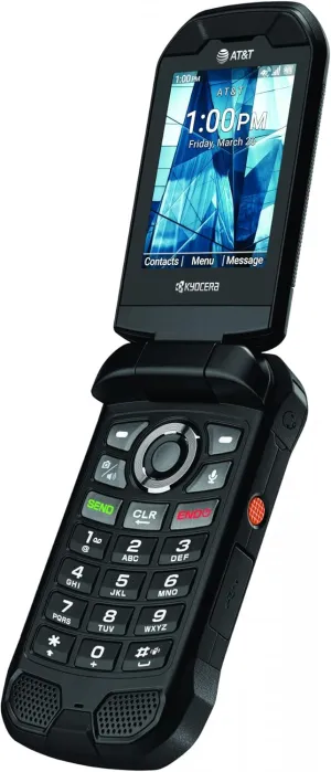 KYOCERA New E4830 DuraXE Epic AT&T/Unlocked FirstNet Flip 16GB Rugged PTT Wi-Fi LTE Black (US Warranty) NO Verizon