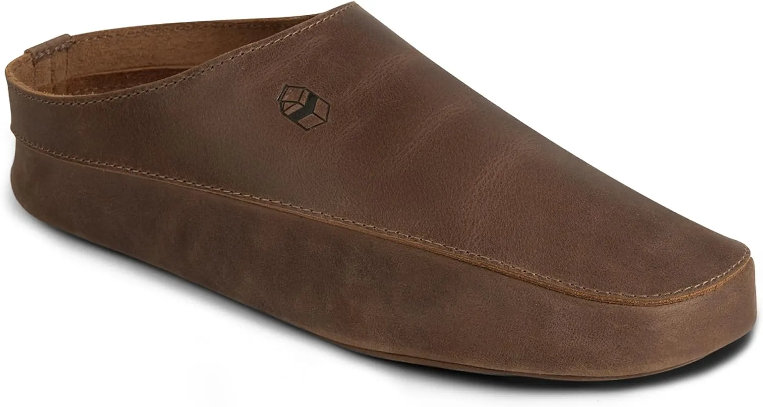 La Leche, Japanese Uwabaki Style Slippers, Slip-On Slippers, Indoor Slippers, Shoes for Home, Full Grain Leather & Memory Foam, Handmade