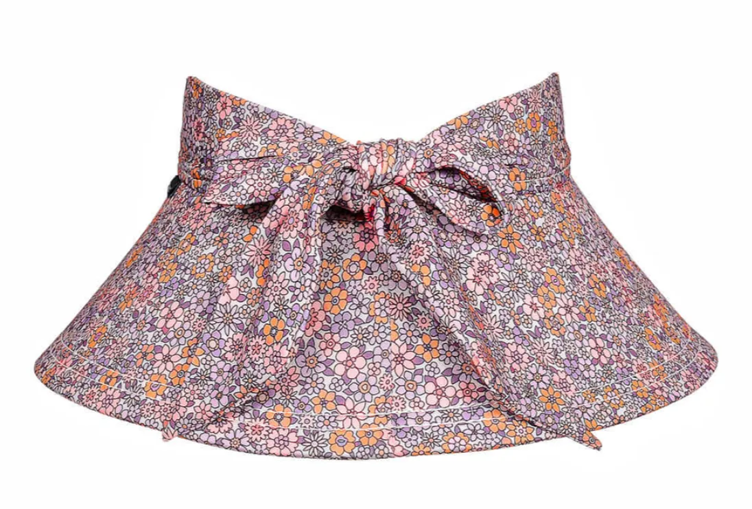 Ladies Wide-Brimmed Swim Visor Hat - Valencia