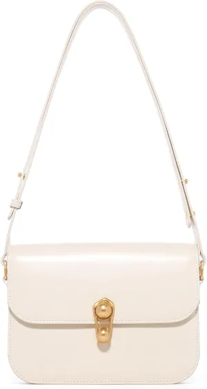 LA'FESTIN Leather Purse Small Bags For Women: Black Shoulder Handbags Crossbody Bag
