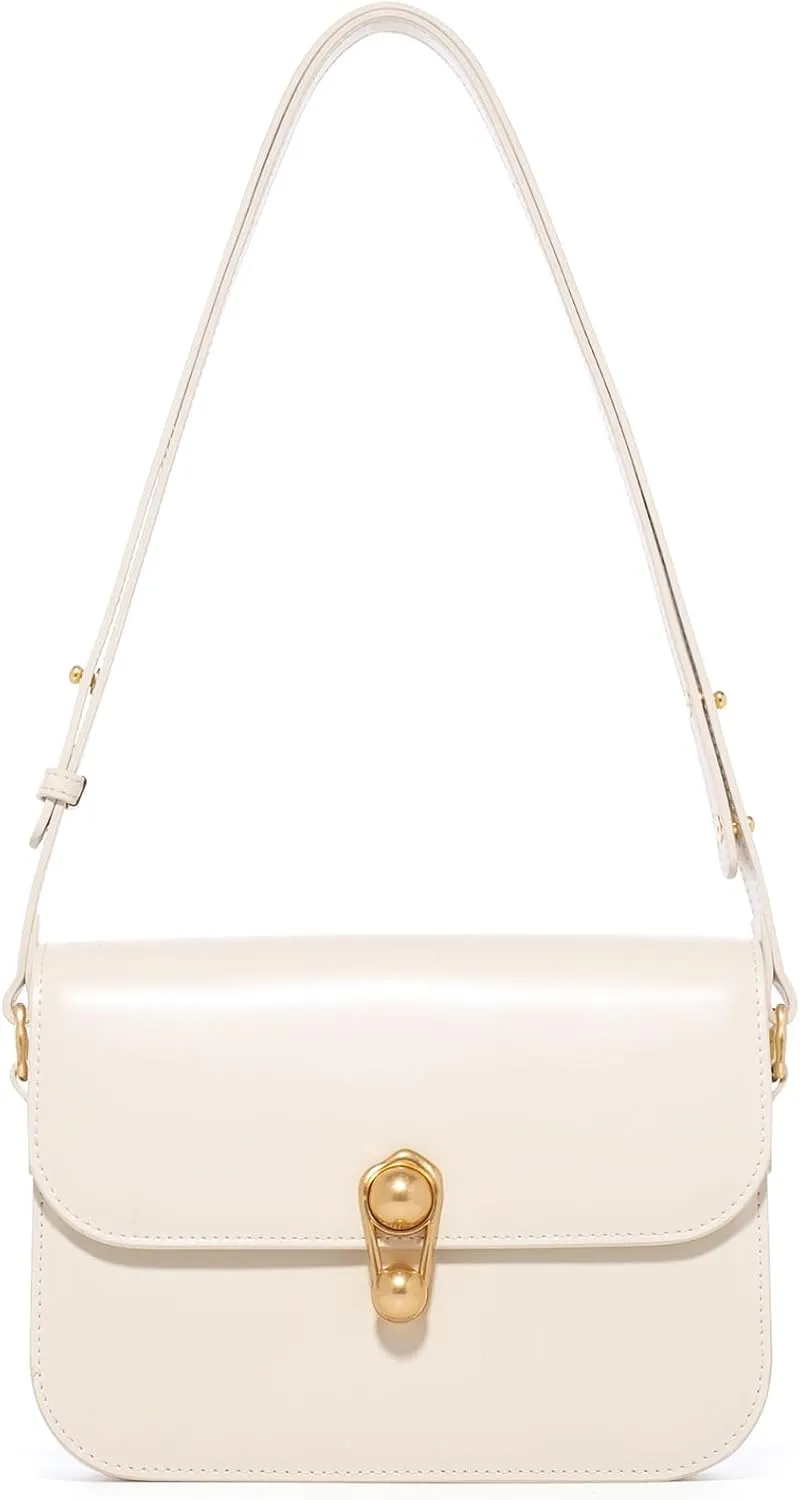 LA'FESTIN Leather Purse Small Bags For Women: Black Shoulder Handbags Crossbody Bag