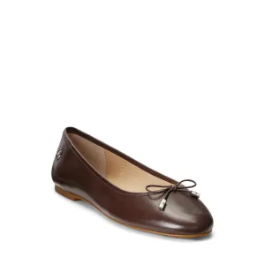 Lauren Ralph Lauren Jayna Ballet Flat 7 Chestnut Brown