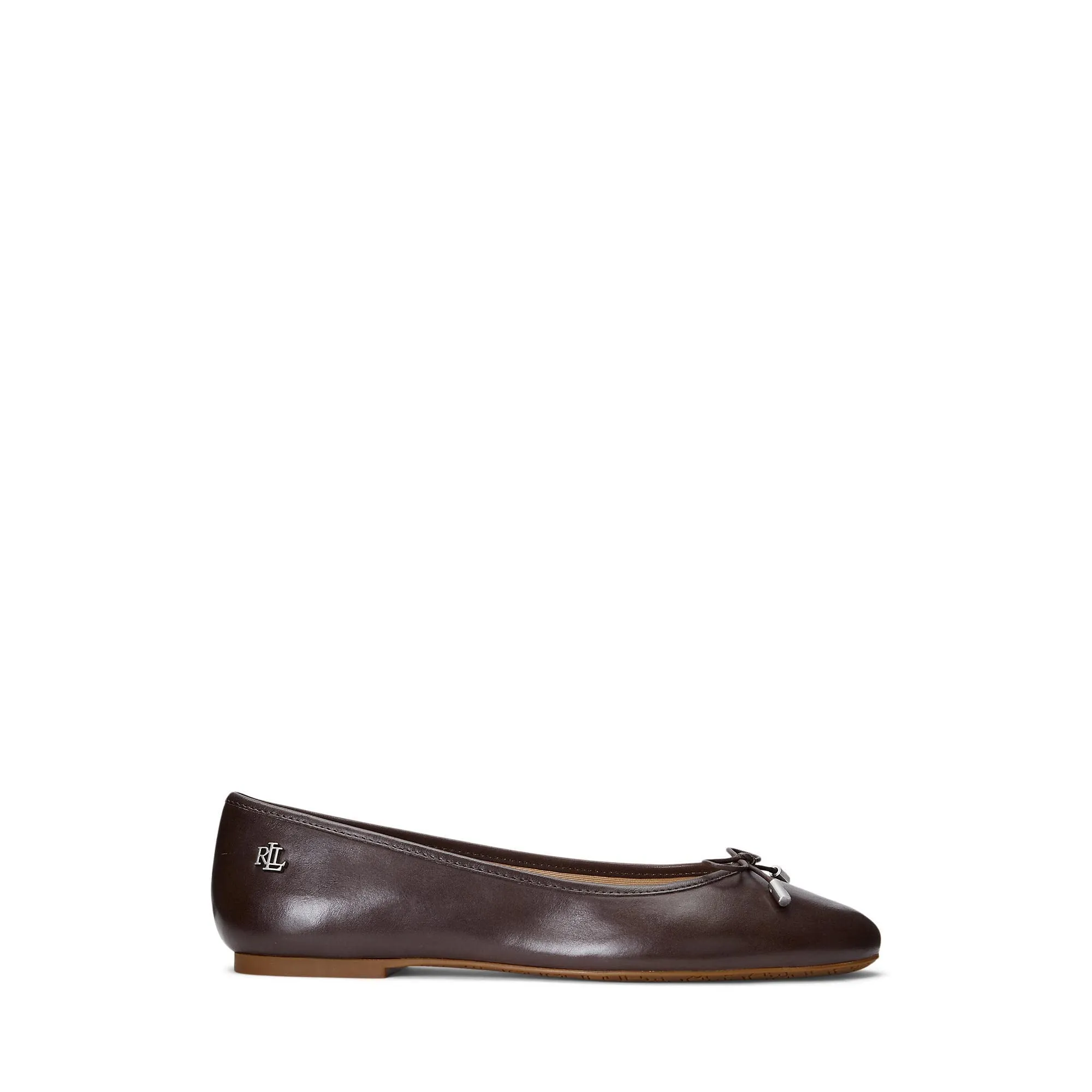 Lauren Ralph Lauren Jayna Ballet Flat 7 Chestnut Brown