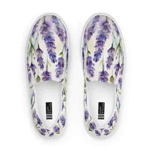 Lavender Blossom Women’s Slip-on Canvas Shoes